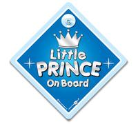 Little Prince on Board Sign, Baby on Board Sign for Princes 14cm