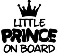 Little Prince On Board Vinyl Decal Sticker for Car/Window/Wall (Red Gloss)