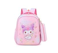 Little Princess Kawaii School Bag, Lightweight Spine Protection Children's School Bag Suitable for First and Second Grade Primary School Students,Pink 1
