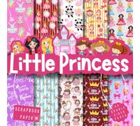 Little Princess scrapbook paper, 8.5x8.5, 10 Designs, 20 Double-Sided Sheets: Scrapbooking Paper for Junk Journals, Decorative craft Paper for Gift, ... & Mixed Media, Origami, Collage & Card Making