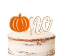 Little Pumpkin Cake Topper - Fall First Birthday Cake Topper, Halloween 1st Birthday Party Decorations, My First Thanksgiving Day Decor for Cake Smash Props