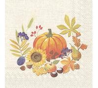 Little Pumpkin, Linen - IHR Lunch Paper Napkins 20 in Pack 3 ply 33 cm Square