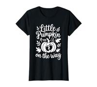 Little Pumpkin On The Way Cute Pregnancy Reveal Halloween T-Shirt