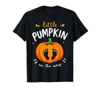 Little Pumpkin on The Way Spooky Baby Reveal Halloween Party T-Shirt