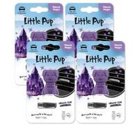 Little Pup Car Air Freshener By Little Joe, 45-Day Long-Lasting Fragrance, Scented Novelty Dog Vent Clip for Car Interior Home & Office - 4 Pack Mauve Magic Scent (Purple)