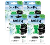 Little Pup Car Air Freshener By Little Joe, 45-Day Long-Lasting Fragrance, Scented Novelty Dog Vent Clip for Car Interior Home & Office - 4 Pack Minty Fresh Scent (Green)