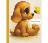 Little Puppy & Butterfly Notes: A Sweet Watercolor Dog Notebook for Writing, Journaling & Creative Thoughts • 100 Wide-Ruled Pages • 7.5 x 9.25”: Cute ... Writing Journal for School, Notes & Lists