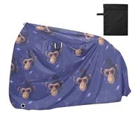 Little Purple Chimpanzee Face Bike Covers Waterproof Exercise Bike Cover Bikes Accessories