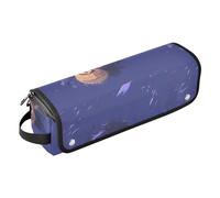 Little Purple Chimpanzee Face Hair Tool Travel Bag and Heat Resistant Mat Carrying Case Flat Curling Iron Waterproof Organizer for Flat Irons, Straighteners, Curling Irons Travel Bag for Women
