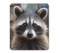 Little Raccoon Face Mouse Pad Thin Mouse Mat 14.22