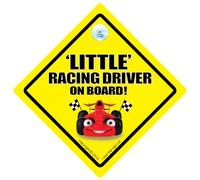 Little Racing Driver Car Sign, Baby On Board Sign