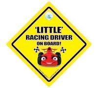 Little Racing Driver On Board Car Sign, Little Racing Driver, Baby On Board Sign, Baby on Board, Decal, Bumper Sticker, Baby Sign, Baby Car Sign, Novelty Car Sign, Racing Car Sign