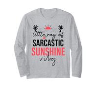 Little Ray of Sarcastic Sunshine Hello Summer Vibes Vacation Long Sleeve T-Shirt