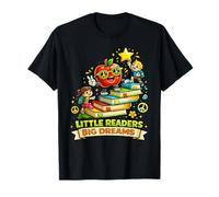 Little Readers Big Dreams Literacy Teacher Classroom T-Shirt