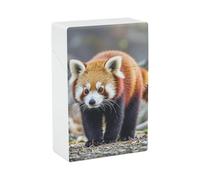 Little Red Panda Animal Cigarette Case 85mm King Size, Crushproof Plastic Cigarette Box Holder for Men Women Cigar Protective Cover Waterproof Cigarettes Holder 20 Capacity