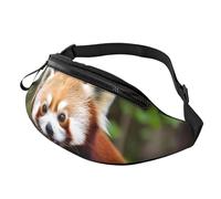 Little Red Panda Animal Fanny Pack for Men Women Fashion Running Waist Packs Waterproof Crossbody Bags Everywhere Belt Bag with Adjustable Strap Sports Hip Pack for Travel Wallet