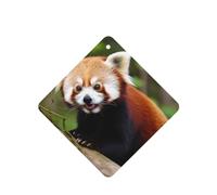 Little Red Panda Car Air Fresheners 6 Pcs, Funny Hanging Car Air Fresheners Cute Long Lasting Scented Mirror Hanging Decoration Ornaments Gift Interior Decor Accessories For Men Women