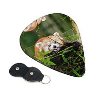 Little Red Panda Guitar Plectrum 6-Piece Set For Acoustic Guitar, Electric Guitar, Bass, Ukulele - Thin, Medium And Thick