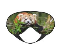 Little Red Panda Print Sleep Mask Eye Masks Blindfold Eye Cover Eyeshade for Night Sleeping Travel Airplane Ues
