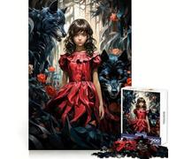 Little Red Riding Hood Jigsaw Puzzle 1000 Piece for Teenagers Recall Enhancer Creative Craft Pattern Build Birthday Idea (38x52cm)