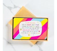 Little Reminder When You Stumble When It's Tough Remember This You're Strong Enough Metal Gift Wallet Card (Gift Envelope)