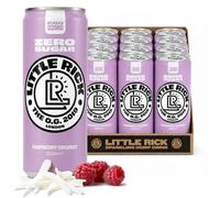 Little Rick - Raspberry Coconut, Full Spectrum CBD Drink 32mg - 330ml, Pack of 12 - Zero Sugar Sparkling Berry Coconut Beverage - Alcohol Free Soft Drink - Zero Calories, Natural Flavourings
