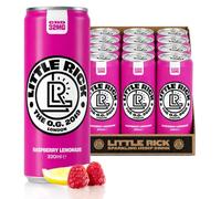 Little Rick - Raspberry Lemonade, Full Spectrum CBD Drink 32mg - 330ml, Pack of 12 - Sparkling Berry Citrus Beverage - Alcohol Free Drink with Natural Flavourings & Fruit Juice, Low Calorie