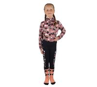 Little Rider Girl's Pony Passion Base Layer Top in Pale Pink | Size: 3-4 Years Little Rider Pale Pink 3-4 Years