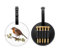 Little Robin Black Golf tee Storage Bag - Easy to Carry Around and More efficient in Playing Golf