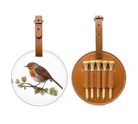 Little Robin Brown Golf tee Storage Bag - Easy to Carry Around and More efficient in Playing Golf