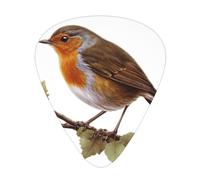 Little Robin Printed pick set - 12 pieces, thin, medium and thick guitar picks, suitable for guitar, bass, electric guitar and ukulele