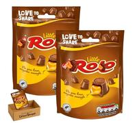 Little Roloo Milk Chocolate with Soft Toffee Centre, Sharing Bag, 103g, Vegetarian, Milk Chocolates with a Soft Toffee Centre, Bundled by UrbanShoppi (2x Sharing Bag)