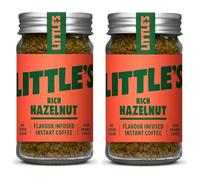 Little’s Hazelnut Instant Coffee Refill - Twin Pack 2×50g | Rich & Smooth, Low Calorie, Vegan Friendly