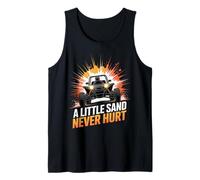 Little Sand Never Hurt Rail Racing Offroad Car Dune Buggy Tank Top