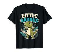 Little Saurus T-Rex Cute Baby Dinosaur Cartoon T-Shirt