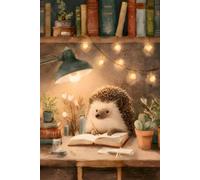 Little Scholar Composition Notebook: Wide Ruled Hedgehog Journal for Writing, Journaling, Notes, and Cozy Creative Moments