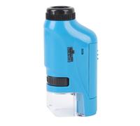 Little Scientist Microscope, Handheld Pocket Miniscope Kits with 12 Specimens, Little Marvin Microscope, Portable Mini Microscope for Educational Science (Blue)