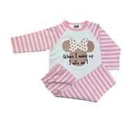 Little Secrets Clothing Girl's Minnie Mouse Birthday Pyjamas, Birthday Girl When I wake up Pink Pyjama Set, Baby Girl's PJs, Rose Gold Glitter (1-2 Years)