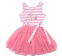 Little Secrets Clothing Girl's Pink Big Sister Tutu Dress 4-5year