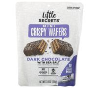 Little Secrets, Mini Crispy Wafers, Dark Chocolate with Sea Salt, 10 Individually Wrapped Minis, 3.5 oz (100 g)