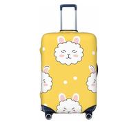 Little Sheep with Pink Ears Elastic Travel Luggage Cover Suitcase Protector, Print Suitcase Baggage Cover Anti-Scratch