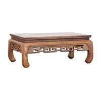 Little Shrine Table,Small Altar Table for Spiritual,Hand Carved Alter Mni Puja Table Shrine Wooden Display Wiccan Witchcraft Personal altar Buddhist Statue Stand(L:12.60 * 7.87 * 4.53in)(L:12.60*7.87*