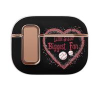 Little Sister Biggest Fan Baseball Headphone & Earphone Cases Compatible with Airpod Pro Scratch-Resistant PC Protective Cover with Secure Buckle