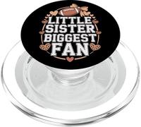 Little Sister Biggest Fan Football Youth Support PopSockets PopGrip for MagSafe