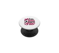 Little Sister Biggest Fan Soccer Ball Design PopSockets Adhesive PopGrip