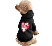 Little Sister Biggest Love Baseball Pet Suit with Hat Dog Hoodie Warm Clothes Comfort Sweatshirt Cute Outfit for Cat Puppies