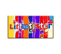 Little Sister Novelty Chocolate Bar Wrapper Lovely Gift For Sister Daughter #269 (without chocolate)