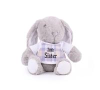 Little Sister Teddy Bunny - Plush Teddy New Baby Gift with T-Shirt