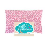 Little Sleepy Head Toddler Pillowcase 13 x 18-100% Cotton & Hypoallergenic (Pink Alphabet)