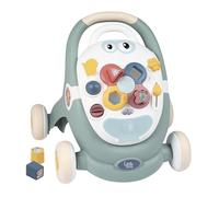Little Smoby Baby Walker by Smoby Detachable Activity Play Board Baby’s First Doll Pushchair Toy Grows with the Child from Activity Board to Walker with Fun Colours, Actions and Sound, 7600140304